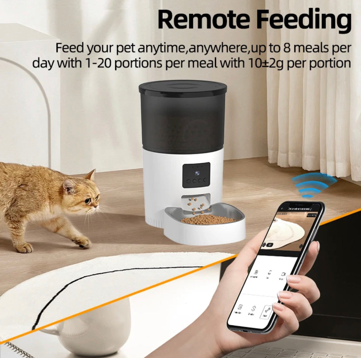 Automatic Cat Feeder With Camera Video